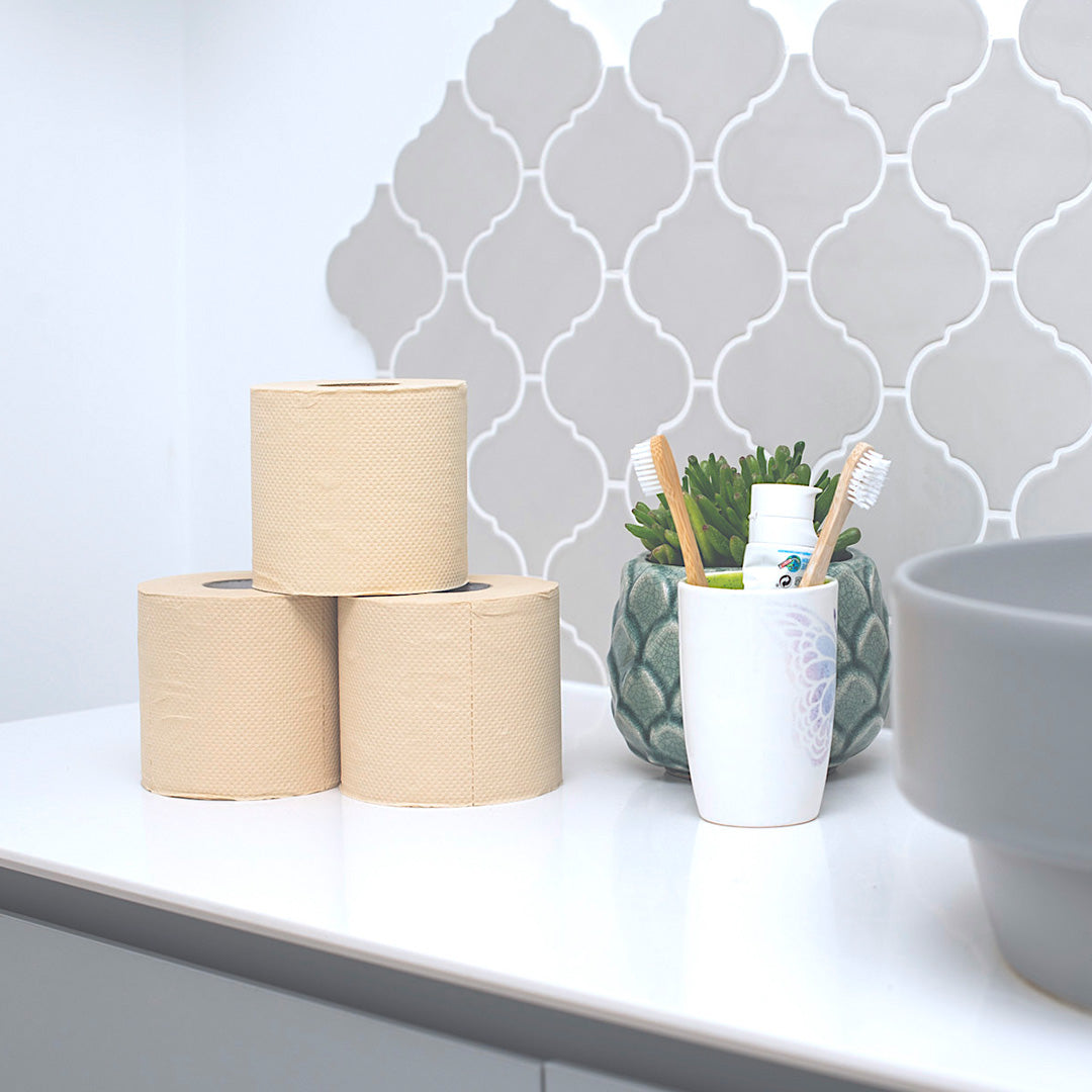 Luxury 100% Unbleached Bamboo Toilet Paper – Naked