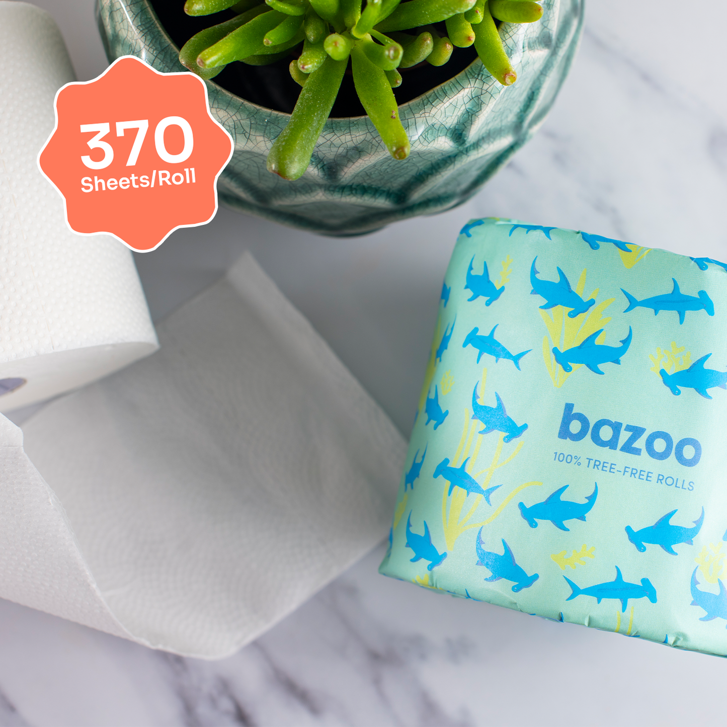 100% Bamboo Toilet Paper - Protected Species - Bazoo 48